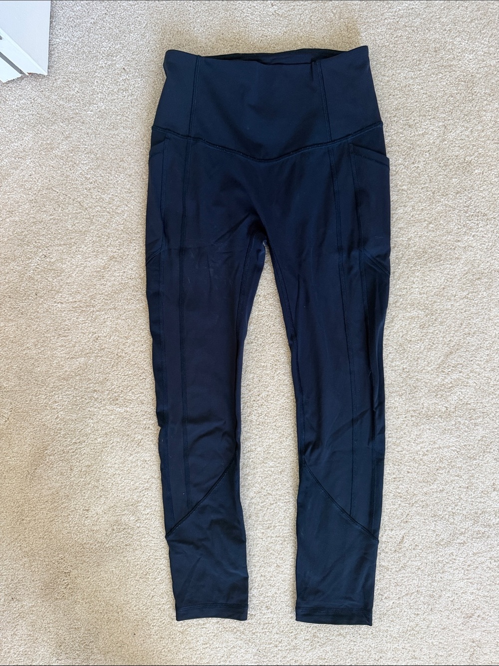Lululemon High-Waist Navy Blue Leggings
